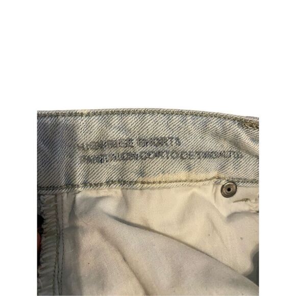 Wild Fable High Rise Frayed Denim Acid Wash Jean Short Shorts Preppy Beach Coast - Picture 5 of 11